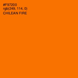 #F97200 - Chilean Fire Color Image